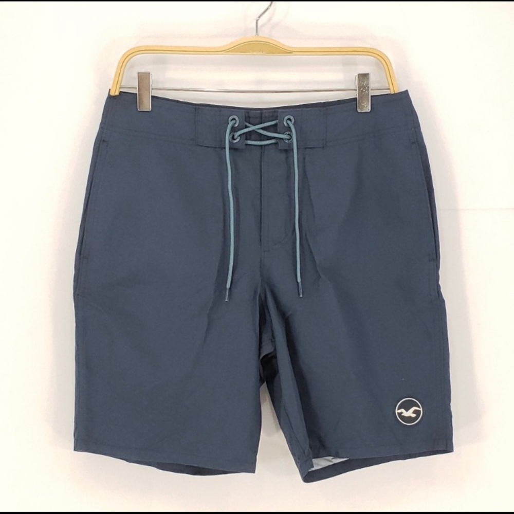 New Hollister Classic Fit Swim Trunks Navy